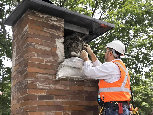 Humane removal of debris and animals by Southbury Chimney Sweep in Southbury, CT