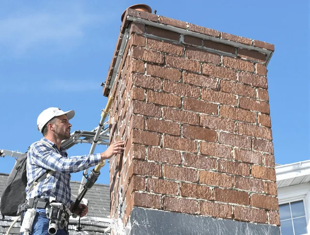 Brickwork for a chimney rebuild by Southbury Chimney Sweep in Southbury, CT