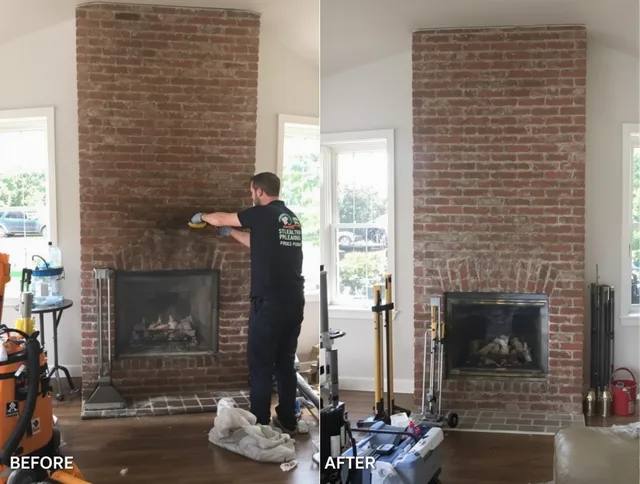 Finished chimney sweeping service by Southbury Chimney Sweep in Southbury, CT
