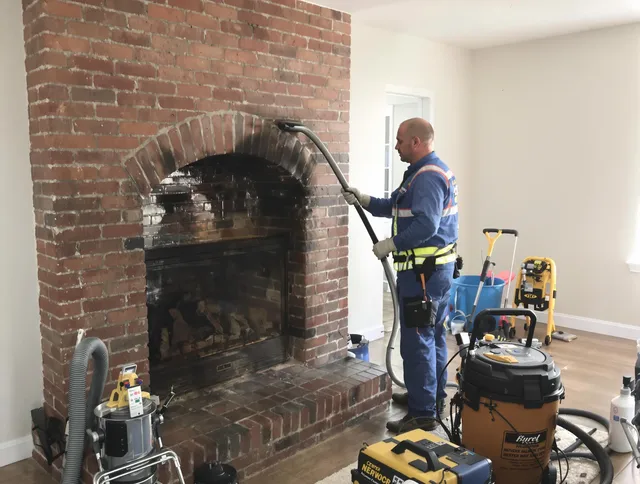 Southbury Chimney Sweep expert performing detailed chimney sweep in Southbury, CT