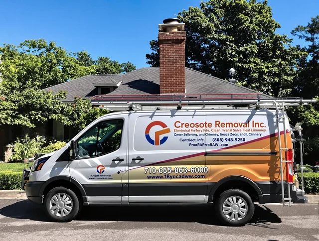 Southbury Chimney Sweep technician removing creosote safely in Southbury, CT